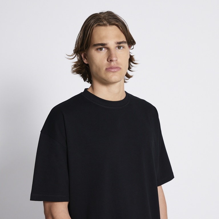 Heavy boxy tee "Mikael" Black